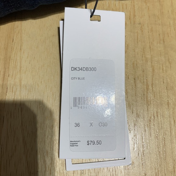 DKNY Mercer Men's 36x30 Jeans Skinny Fit City Blue Cotton Stretch NWT $79.50 - Picture 10 of 11